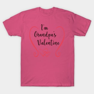 I'm Grandpa's Valentine - Cute Valentine's Day T-shirt for Kids T-Shirt